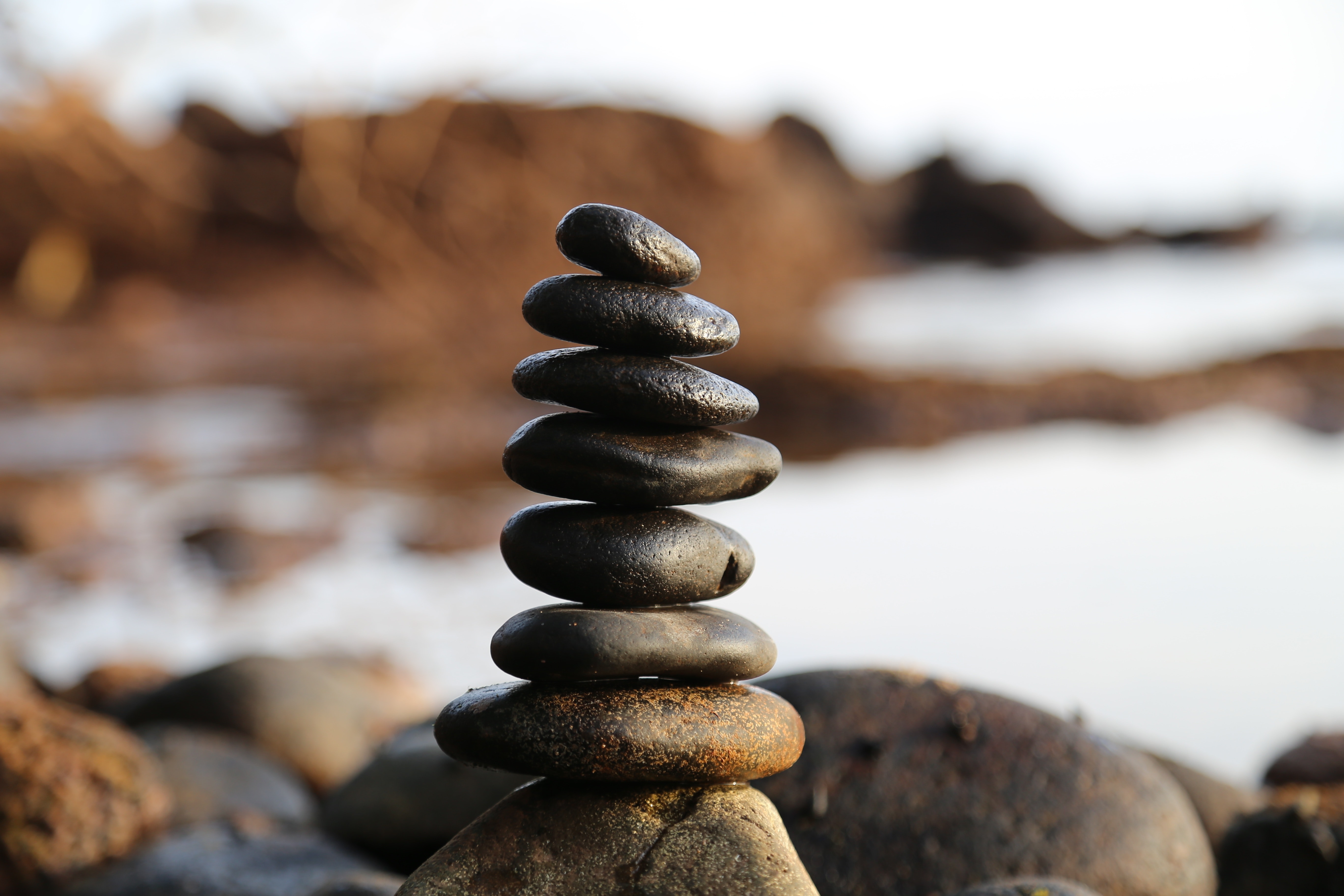 Stacked Stones for Meditation